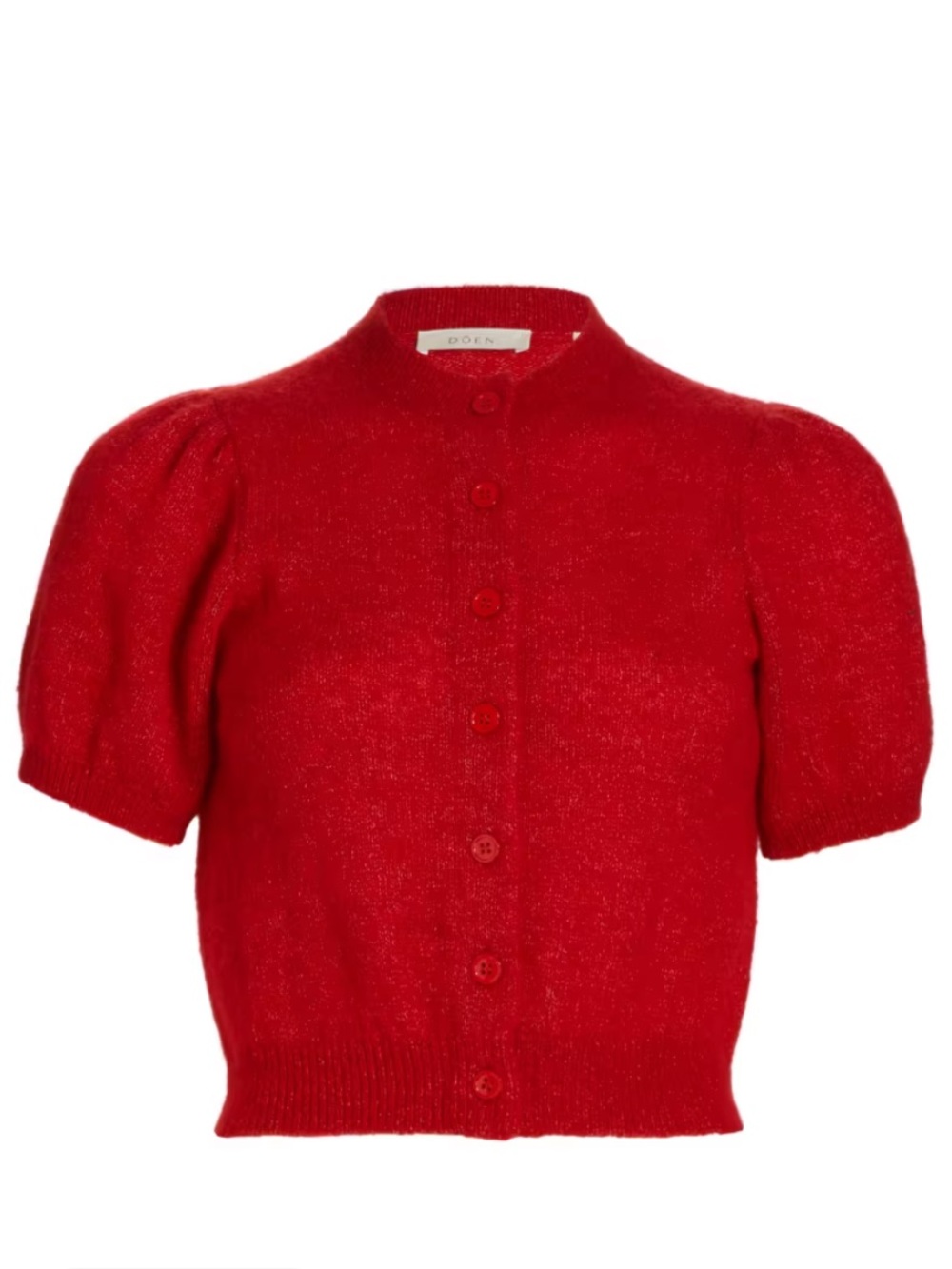 Doen Anisa Red Crop Cardigan (Medium)